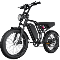 AliExpress BLUVALL SU8 Electric Bike 1500W Motor 52V20AH Off-road Electric Bike Hydraulic Oil Brake 20" Fat Tire Adult Mountain Snow E-bike