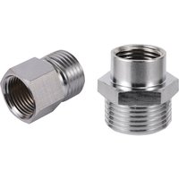 M18 to 1/2" 3/4" Male Thread Adapter Nickel Plated Copper Thread Connector 18mm Water Pump Reducing Adapter Plumbing Fittings