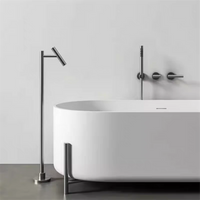 Bathtub Faucet Hand Held Bathroom Shower Faucet Floor Stand Taps Mixer Wall Mounted Split Body Torneiras Banheira Bath Tub