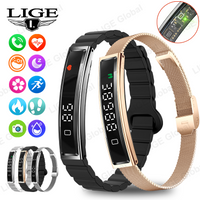 LIGE New Sport Fitness Tracker Smart Band Bracelet Heart Rate Blood Oxygen Sleep Monitor Pedometer Call Reminder Smartwatch 2026