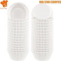 100-300Pcs Cupcake Liners Standard 2In Paper Baking Cups Muffin Liners Cupcake Wrappers Creaseproof Muffin Cups for Weddings