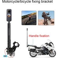 Perche à Selfie pour moto et vélo, pour INSTA360 X2/X3, support de caméra sur guidon, longueur réglable de 27.9 à 113.5cm, vis de 1/4 pouces