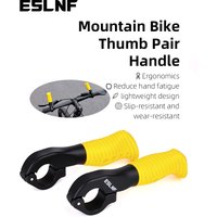 AliExpress NONE Anti-Slip Gray 22.2mm Ergonomic MTB Bar Ends Nylon Mini Thumb Grips Inner Bar Cover Mountain Bike Cycling Parts