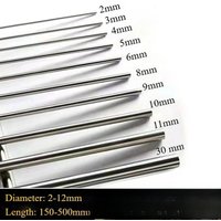 2mm 3mm 5mm 6mm 8mm 10mm 12mm Durchmesser Linearwelle Edelstahlstange Massiver Rundstab für DIY-Bastelarbeiten Drehmaschine 2027