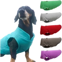 Warm Fleece Dogs Clothes Pet Dog Jacket Vest With D-Ring For Small Dog Cats Clothing French Bulldog Costumes Chihuahua Coat