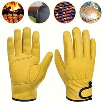 1 pair of work gloves, suitable for gardening, sports, motorcycles, driving, and welding, with soft material and elastic fit