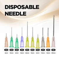 Small Sharp Needle Single Packaged Disposable Sterile 25G 13mm 18g 30mm Painless Small Needle 100Pcs/Box