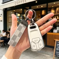 TPU Car Key Protection Shell for Audi A4 A4L A5 Q5 Q7 TT TTS 8S B9 2016 2017 2018 Car Remote Key Case Cover Accessories