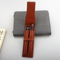 Luxury PU Leather 2 Slots Jinhao x159 Specification Fountain Pen Tray Holder Pencil Case Office School Supplies Pouch