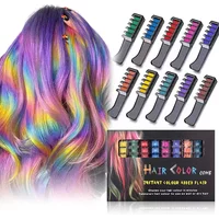 6/10pc Hair Dye Combs Mascara Design Crayons For Hair Coloring Chalk Temporary Dye Pencil Mini Disposable Hair Coloring Products