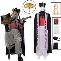 Douma Cosplay Costume Wig Fan Doma Douma Cosplay Clothes Kimono Outfit Halloween Carnival Costumes for Men Women Customized