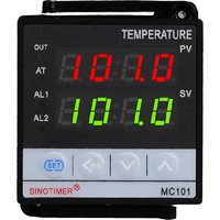 RTCX-SINOTIMER MC101 Digital Display PID Temperature Controller Celsius/Fahrenheit Modes Sensor Input Transducer SSR Output