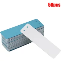 50pcs Aluminum Plant Labels Double Sided Metal Labels Tree ID Tag Water-proof Iron Wire Garden Supplies Plant Markers Labels