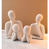 3pcs Home Abstract Human Statue Aromatherapy Candle Silicone Mold Home Crafts Decoration Ornament Gypsum Resin Mold