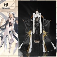ROLECOS Game HMS Implacable Cosplay Costume Elegance Priestess Women Long Dress Halloween Activity Party Role Play Outfits
