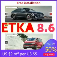 2026 Neueste Etka 8.6 Software Auto-Reparatursoftware Gruppenfahrzeuge Elektronischer Teilekatalog für A-udi für V-W SE/AT+SKO/DA ETKA