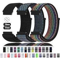 20mm 22mm Nylon Loop band For Amazfit GTS4/2/3/3pro/2e/GTS2 Mini/GTR 4 42mm/47mm/GTR2/2e/stratos belt bracelet Amazfit bip strap