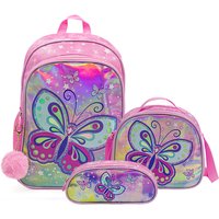 Girls Backpacks for School Cartoon Butterfly Bookbags Children Nylon Shoulder Backpack Kids Satchels Mochilas Escolares Primaria