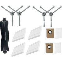 A99G-11PCS Parts Kit For Eufy Clean L50, L50 SES, L60, L60 Hybrid Vacuum Parts Roller Side Brush Hepa Filter Dust Bag