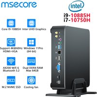 MSECORE MQ8 Intel i9-11900H Mini PC Windows 11 Gaming Desktop Computer Portable PC Office HTPC Barebone System NVME 4K WIFI6