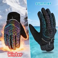 VEMAR Motorcycle Gloves Summer Breathable & Winter Waterproof Warm Touchscreen Anti-slip Reflective for Men Women Gloves