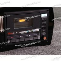 Portable Small Stereo Tape Recorder Player, Desktop Cassette Deck with One-touch Recording, Supports AUX/USB Input