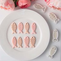 1PC Creative Fish Series Earrings Polymer Clay Cutter Cute Cartoon Pottery Mold DIY Jewelry Pendant Shape Pressed Clay Tools