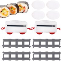New Sushi Train Track Train Rotary Sushi Toy Electric Train Rotary Sushi Simula Revolving Car Children Electric Train For Kids