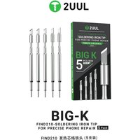 2UUL FD21 Big-K Soldering Iron Tip for C210 Soldering Station (5 Pack)