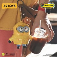 52TOYS Bob & Tim Minions Best Friends Together Vinyl Figure Pendant Blind Box Bag Charm Birthday Gift Collectible Toy Ornament