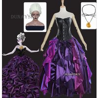 Mermaid Ursula Cosplay Costume Gothic Ball Gown Anime Role-playing Dresses Uniform lace-up Corset Dress Halloween Bridal Gowns