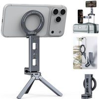 Double-sided Magnetic Phone Tripod Mount with Clip Phone Holder Desk Stand for iPhone 17/16/15/14 Profor Gym Vlog Plane Travel