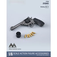 Zytoys 16 Alloy Gun Figure Collectible Model M9 M1911 Webley Mk Vi Handgun Statue Military Toy Soldier Collectors Item
