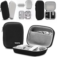 Data Cable Storage Bags Multifunctional Portable Artificial Leather Earphone Charger Case Small Bags Data Cable U Disk Organizer