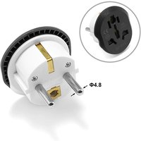 EU Plug Adapter 16A 250V Travel Adapter Converter 2 Round Socket High Quality Universal For US UK CN To EU KR Wall Socket Outlet