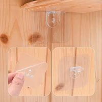 20Pcs Adhesive Support Shelf Bracket Non-Perforated Wardrobe Strong Partition Layer Fixed Paste Hook Home Kitchen Accessories