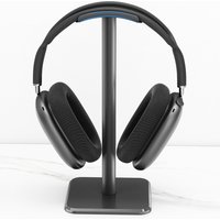 Headphone Stand Rounded Corner Anti Slip Base TPU Tray Sturdy Metal Bar Headset Holder for Home Gaming Office