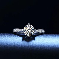 925 Sterling Silver Zircon Adjustable Rings For Women Wedding Luxury Jewelry Accessories News Trends 2023 Offers