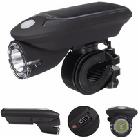 AliExpress New USB Rechargeable Solar Power LED Bike Front Light MTB Bicycle Headlight Lamp Solar Energy Rear Light Taillight