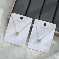 New 925 Sterling Silver Geometric Shape Necklace Personality Charm Woman Pendant Choker Birthday Party Gift Exquisite Jewelry
