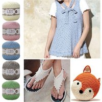 50g/Ball Quality Embroidery Craft Knitting Hand Knit Yarn Yarn Crochet Wool Embroidery Cotton Lace