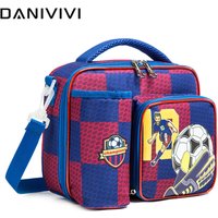 Primary School Lunch Bags for Children Complete Kit Handbags for Boys Lunch Box With Bottle Pockets Lunch Accesorios for Kids