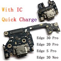 For Moto Edge 20 Lite Pro Edge 30 Fusion Neo USB Charging Port Charger Dock Connector Board Flex Cable With Mic Microphone