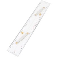 Nautical Parallel Ruler 450mm Marine Navigation Parallel Ruler High Transparency Acrylic Nautical Sea Chart Plotting Tool
