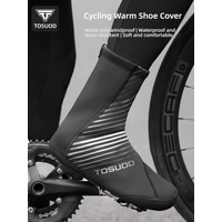 AliExpress TOSUOD Winter Waterproof Cycling Shoe Cover Reflective Thermal Elastic Rainproof Bike Shoe Cover Cycling Overshoes Boot Covers