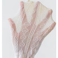 1 Pairs Girls Pantyhose for Summer Cute Kawaii Heart Breathable Hollow Out Baby Tights Beige Lolita Style Student Leggings