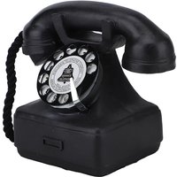 Vintage Landline Telephone Model Ornament Resin Simulation Antique Phone Statue Home Desk Decor for Photograph Props