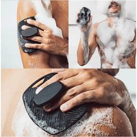 Weiche Silikon-Peelingbürste, Reiniger, manuelle Körperreinigung, Wäscher, Dusche, sanfte Massage, Badebürste für Männer