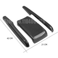Armrest Box Cover Fit for 10th Gen Honda Civic 2016 2017 2018 2019 2020 2021 Carbon Fiber Interior Center Console Frame