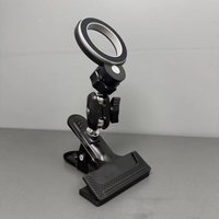 Metal Large Clamp Desktop Phone Holder Outdoor Fixed Bracket Magsafe Compatible Magnetic Phone Stand for Secure Device Placement